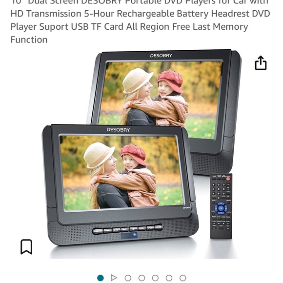Desobry two 10 inch monitors dvd players.  Accepting OFFERS - Picture 1 of 11